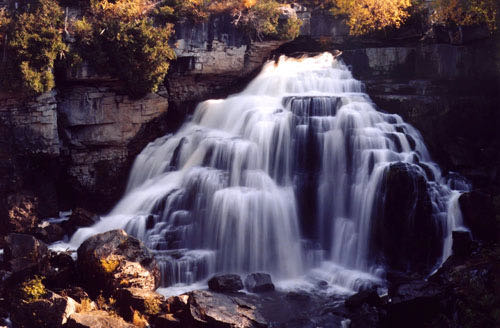 Large waterfall in Ontario, Canada
